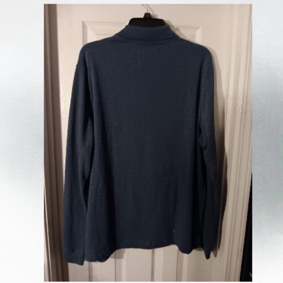 St Johns Bay L men's long sleeve "sueded for softness" blue top NWT - Picture 2 of 3